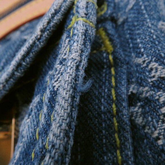 LOUIS VUITTON Neo Speedy Monogram Denim Blue/Yellow M95019 - Picture 12 of 14